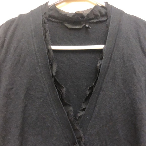Daisy Fuentes black ribbon button-up cardigan - Picture 4 of 9